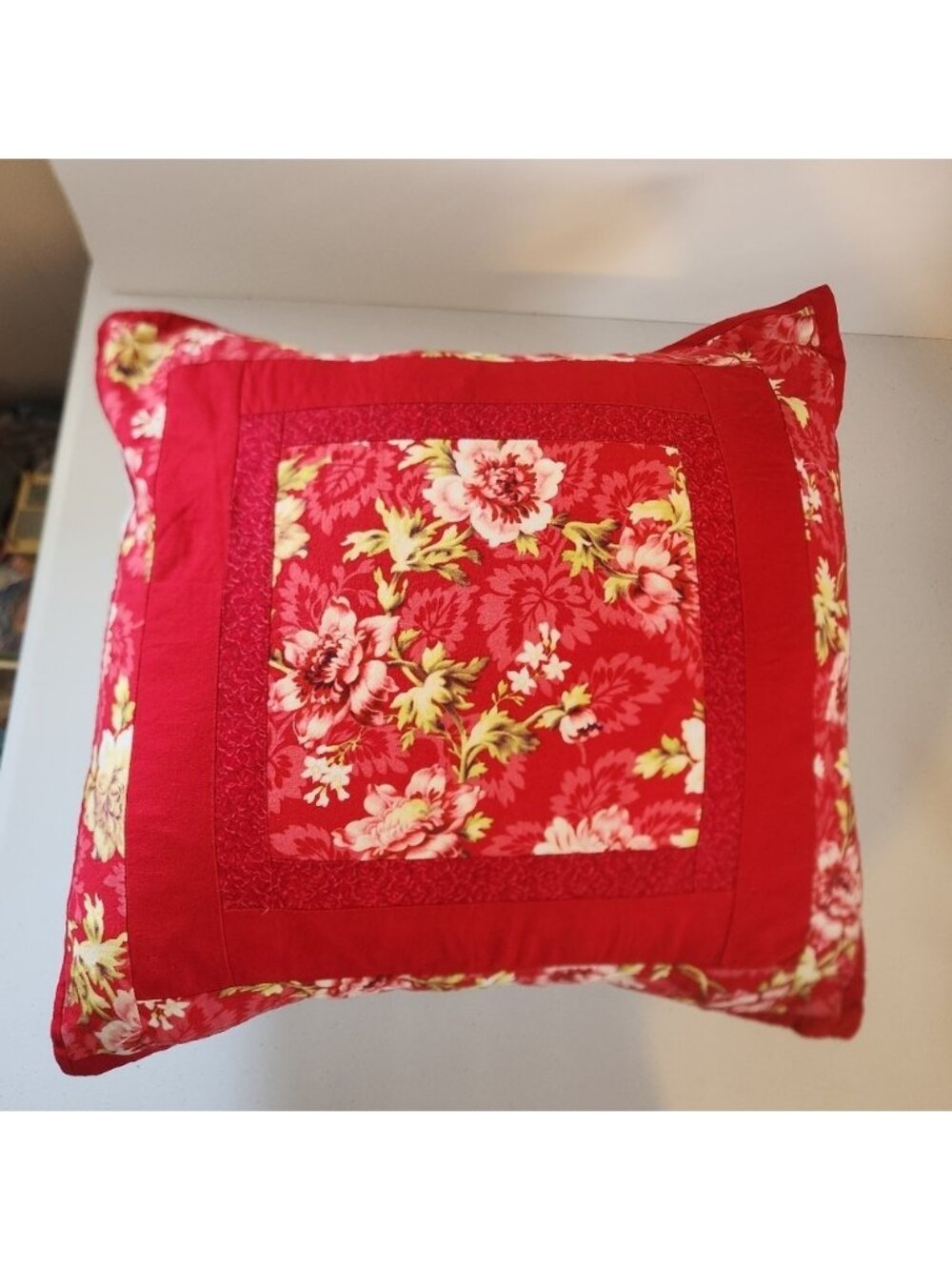 Cottagecore Floral Duck Down Filled Soft Bed Throw Pillow Cushion Farmhouse Home